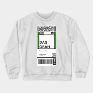 Dagobah Boarding Pass Crewneck Sweatshirt